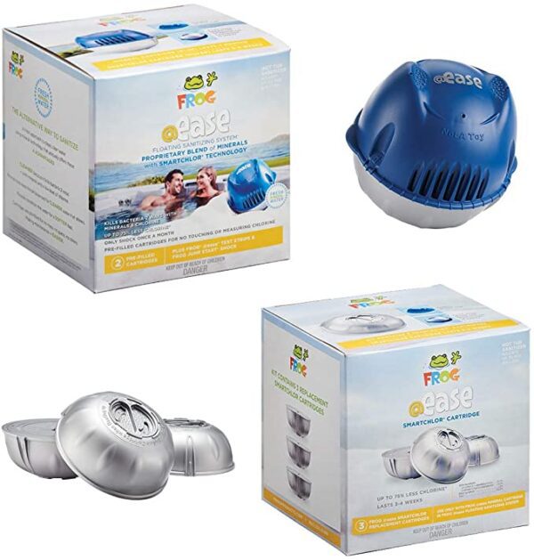 FROG @ease Floating Sanitizing System plus FROG @ease SmartChlor Cartridge 3 Pack, Set