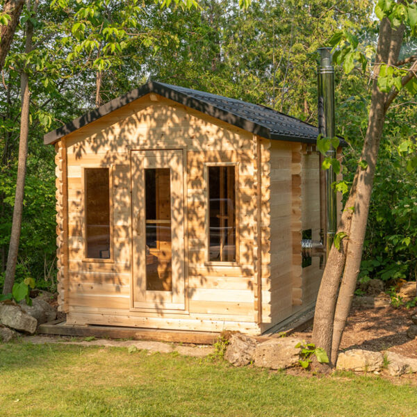 Canadian Timber Georgian Cabin Sauna with Changeroom