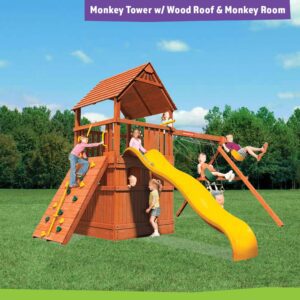 Monkey-Tower-with-Wood-Roof-and-Monkey-Room