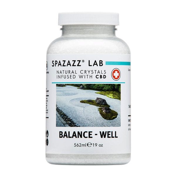 SpaZazz Lab Natural Crystals Infused with CBD 19 Oz Balance - Well