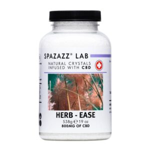 SpaZazz Lab Natural Crystals Infused with CBD 19 Oz Herb - Ease