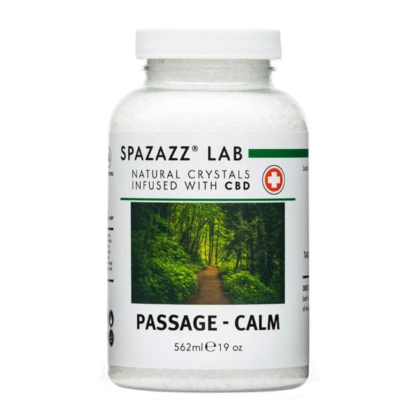 SpaZazz Lab Natural Crystals Infused with CBD 19 Oz Passage - Calm