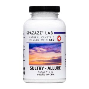 SpaZazz Lab Natural Crystals Infused with CBD 19 Oz Sultry - Allure
