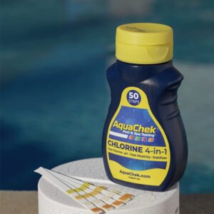AquaChek Yellow 4-Way Pool and Spa Test Strips - 50 Yellow Test Strips