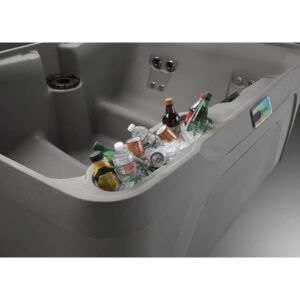 This is a photograph taken in the studio by Skip O'Donnell off ODonnell photograf of a Enamor Fantast Spa hot tub for Watkins Spa in San Diego, California