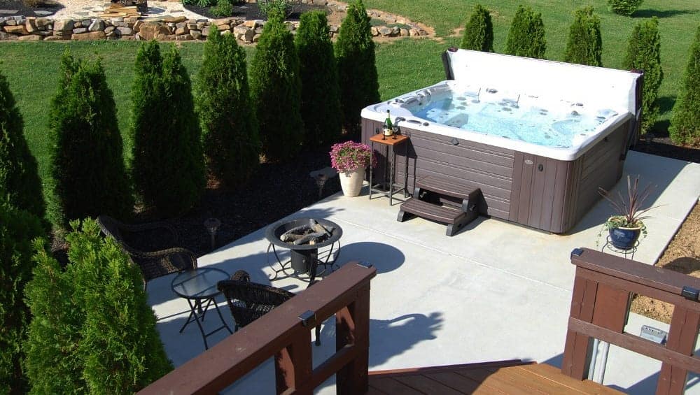 Hot Tub Concrete Pad