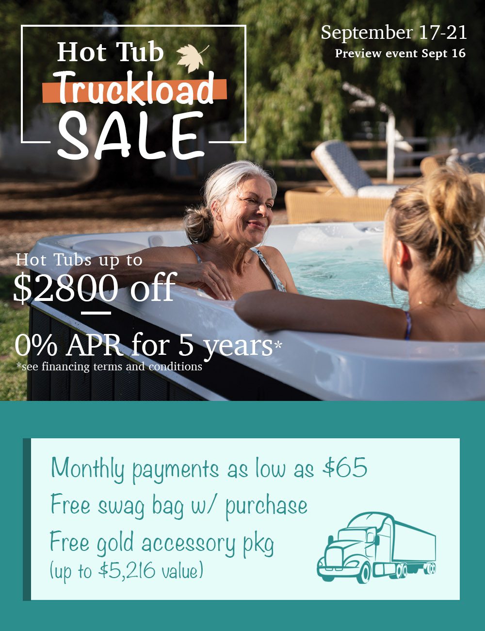 Hot Tub Truckload Sale