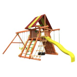 Woodplay Lion's Den A Cedar Wood Swing Set / Playset