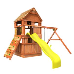 Woodplay Monkey Tower E Cedar Wood Swing Set / Playset