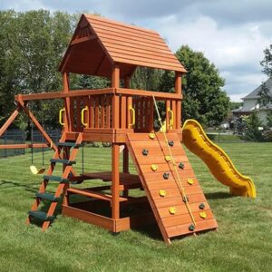 Woodplay Monkey Tower B Cedar Wood Swing Set / Playset